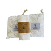 Organic Bamboo Cotton Swaddle + Cot + Bassinet Sheet Set - Gold Fern
