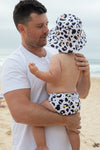 Reusable Swim Nappy & Wet Bag Set - Leopard Print