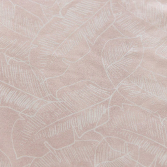Organic Bamboo Cotton Swaddle + Cot + Bassinet Sheet - Pink Palm
