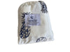 Jersey Cotton Cot Sheet - Indigo Pineapples
