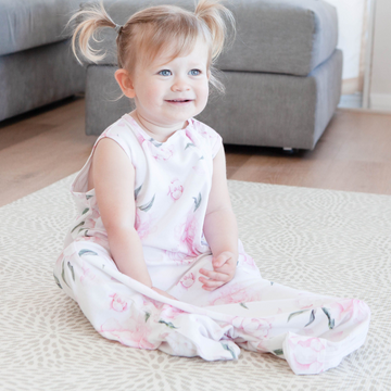 Bamboo Summer Sleeping Bag 0.4 TOG - Peony