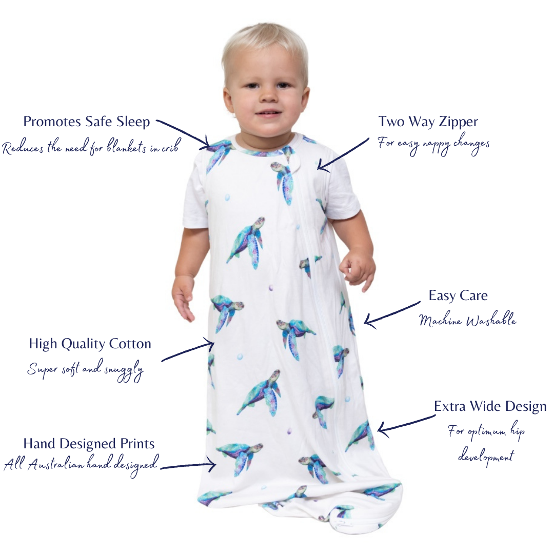 Bamboo Summer Sleeping Bag 0.4 TOG - Peony