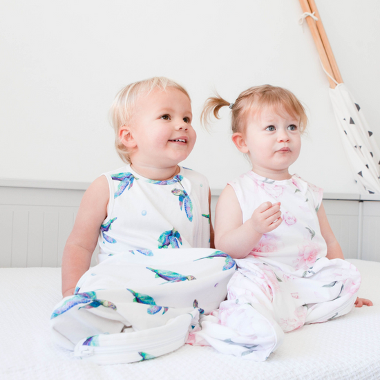 Bamboo Summer Sleeping Bag 0.4 TOG - Peony