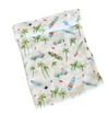 Organic Bamboo Cotton Swaddle - Chasing Waves