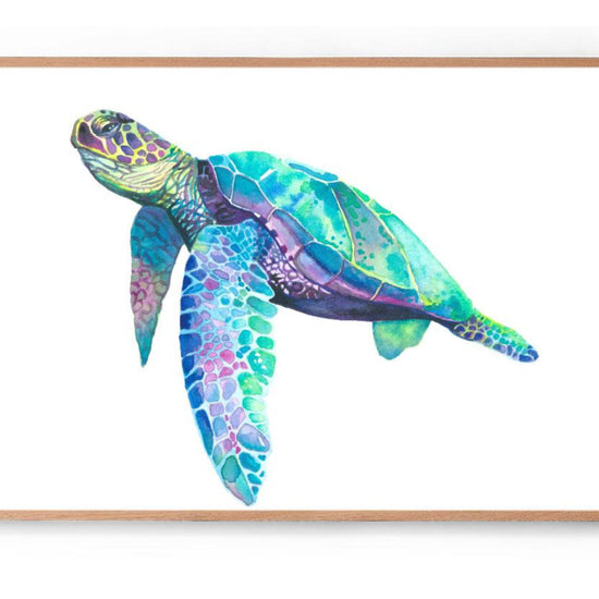 Organic Bamboo Cotton Swaddle - Sea Turtles