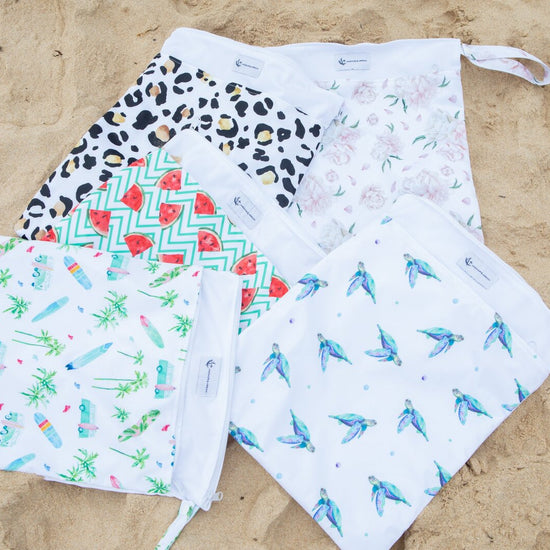 Baby Swim Hat & Wet Bag - Chasing Waves