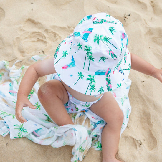 Baby Swim Hat & Wet Bag - Chasing Waves